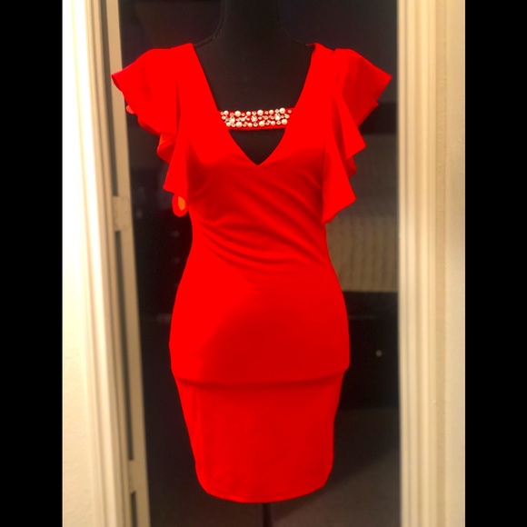 Red dress size S - Picture 1 of 3